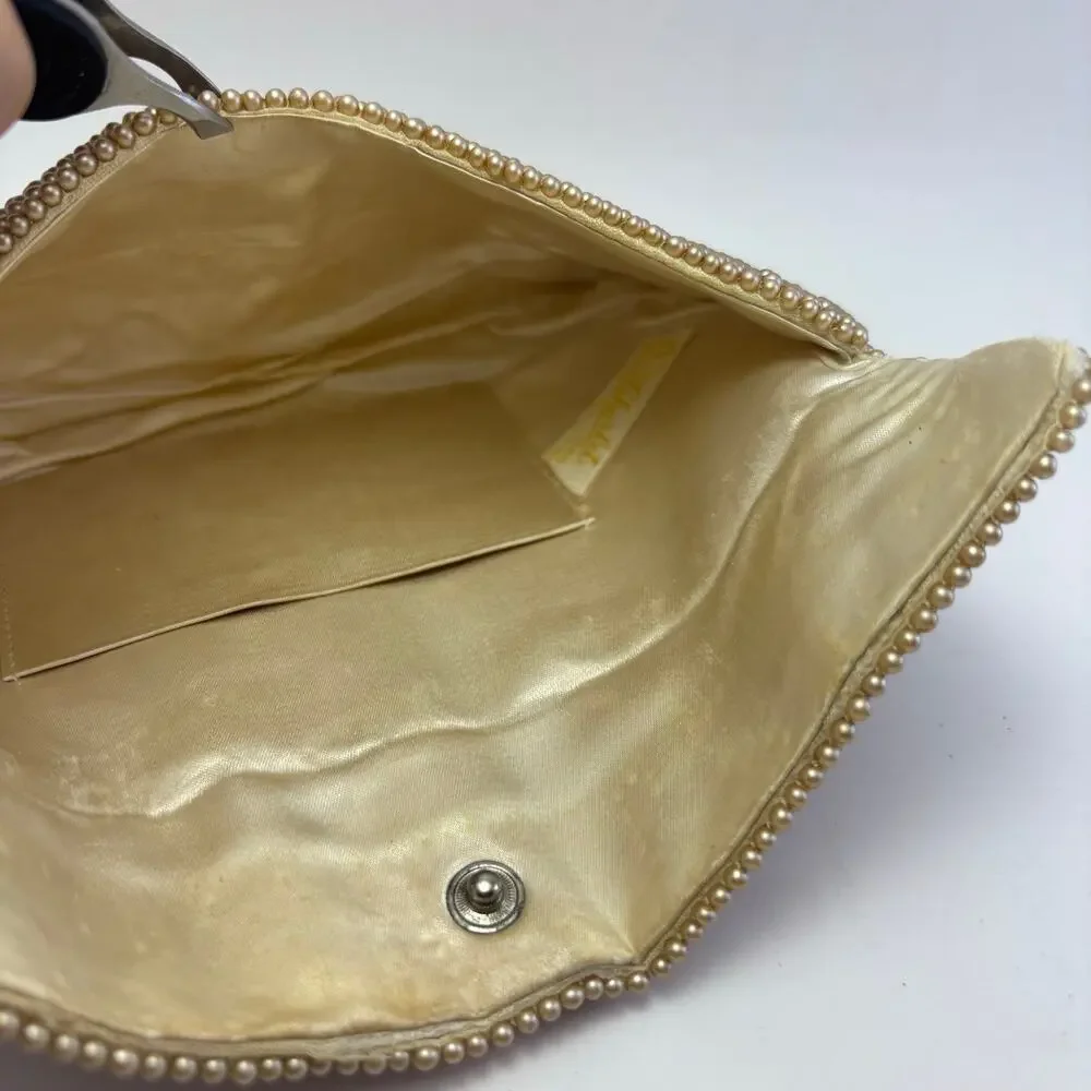 K&S CHARLET Vintage Beaded Clutch Purse